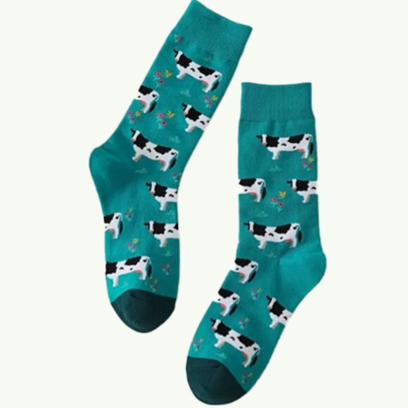 2 Pairs of Cow Socks - Picture 2 of 7